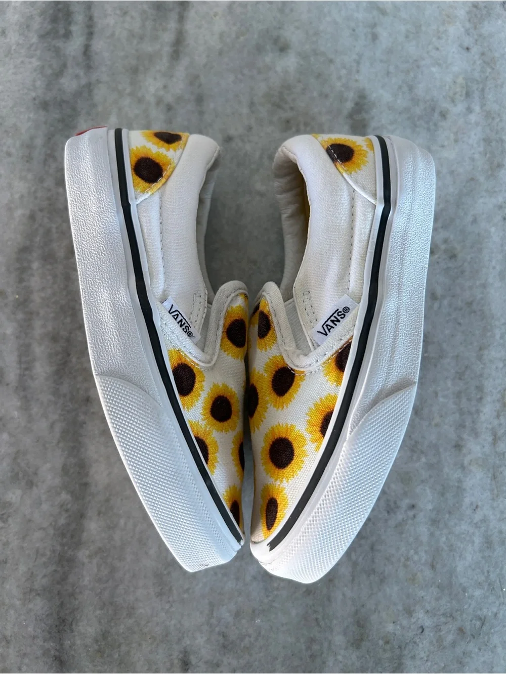 Vans Sunflower Slip-ons Kids Size 11